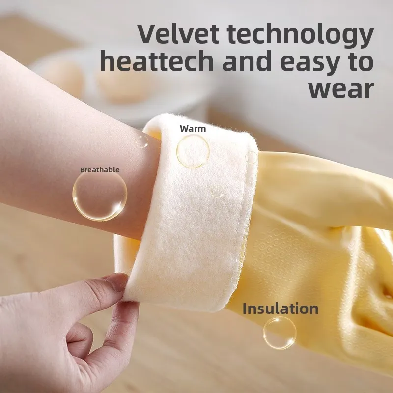 4 Pcs Non-Slip Dishwashing Gloves