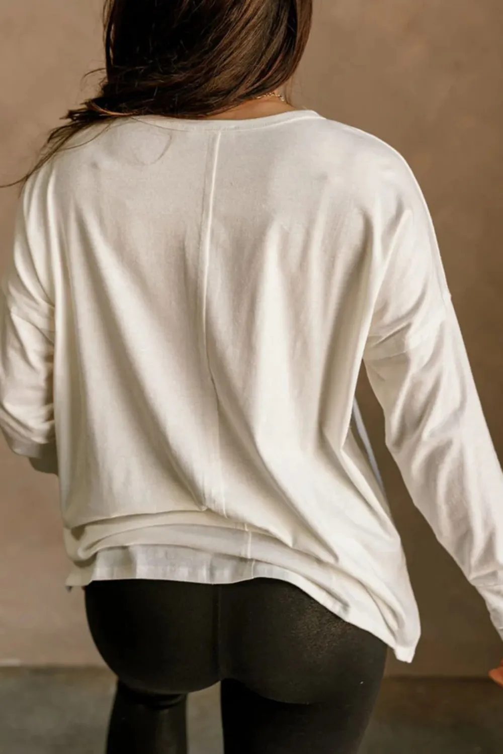 Dropped Shoulder Long Sleeve T-Shirt