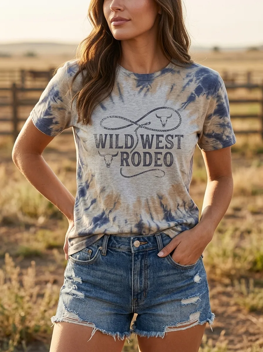 Wild West Rodeo T-Shirt Modern