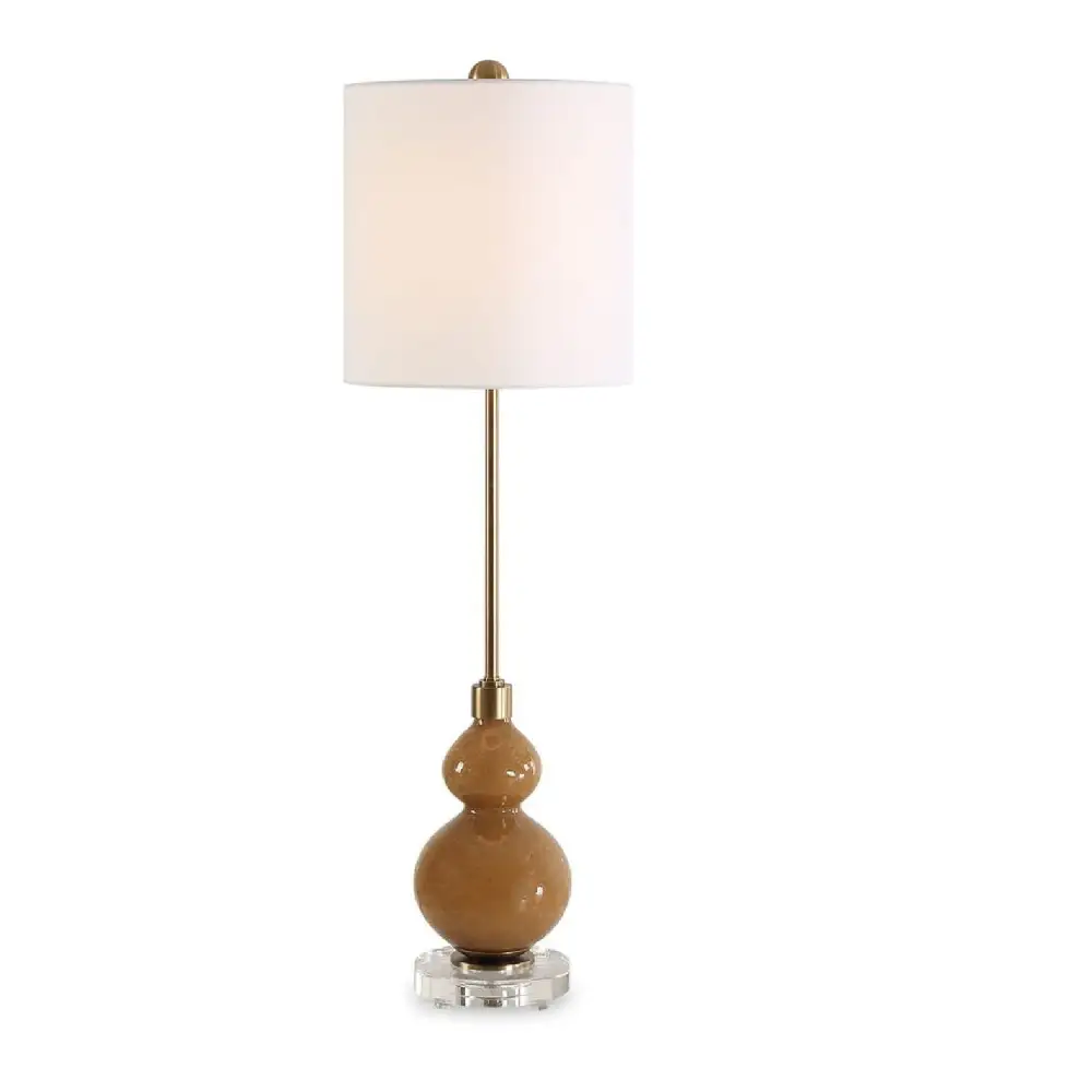 Seeded Glass Buffet Lamp
