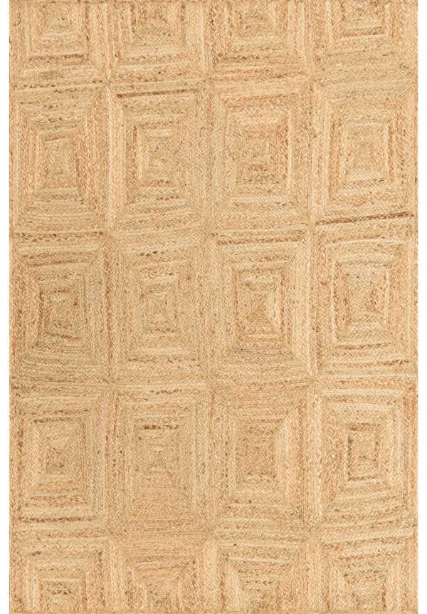 Artisan Crafted Floral Persian Inspired Wool Jute Runner Rug