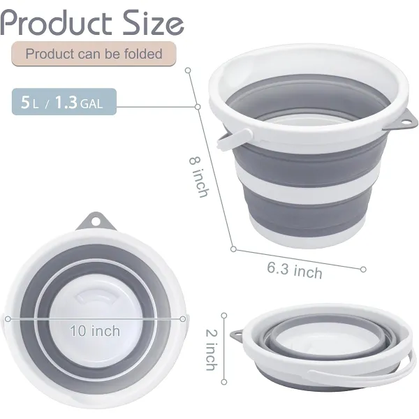 Foldable Silicone Cleaning Bucket