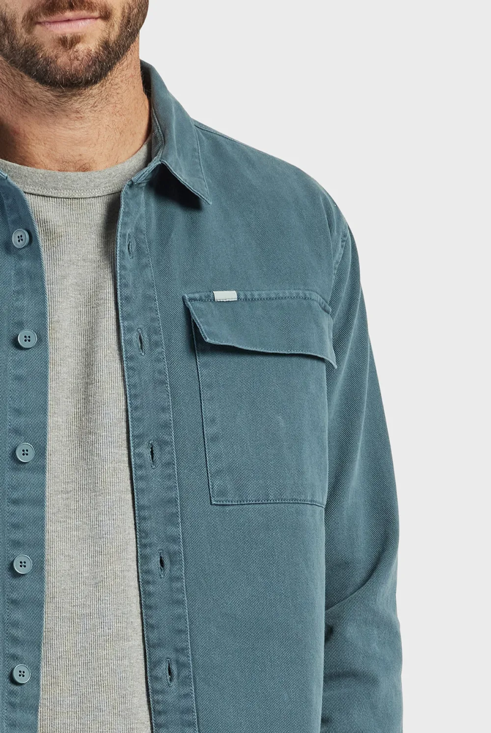 Casual Style Overshirt-Aloe beige