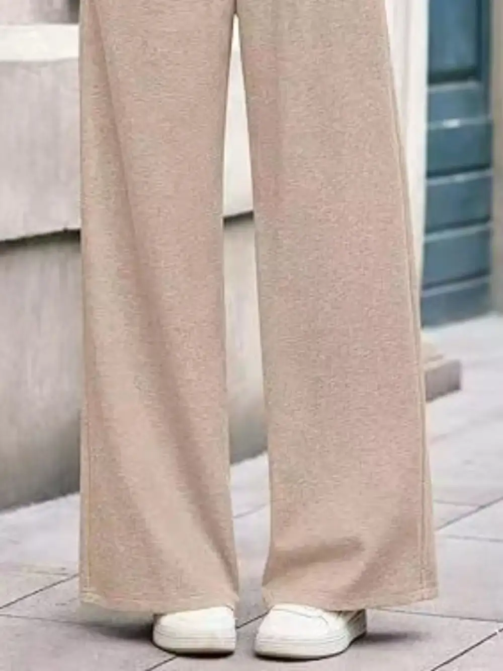 Wide Leg Pocketed Casual Pants