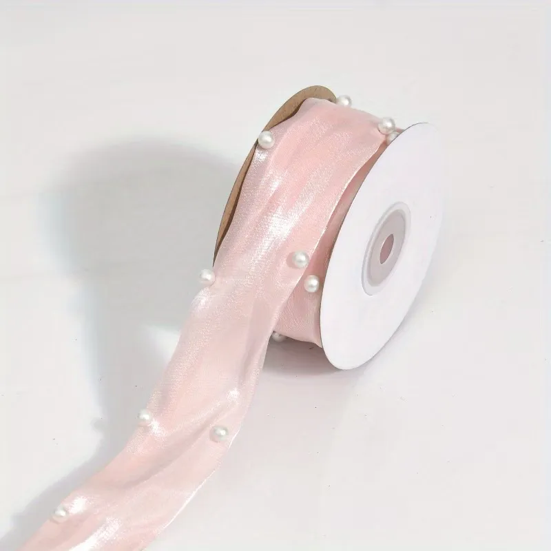 Pearl-Adorned Pastel Ribbon