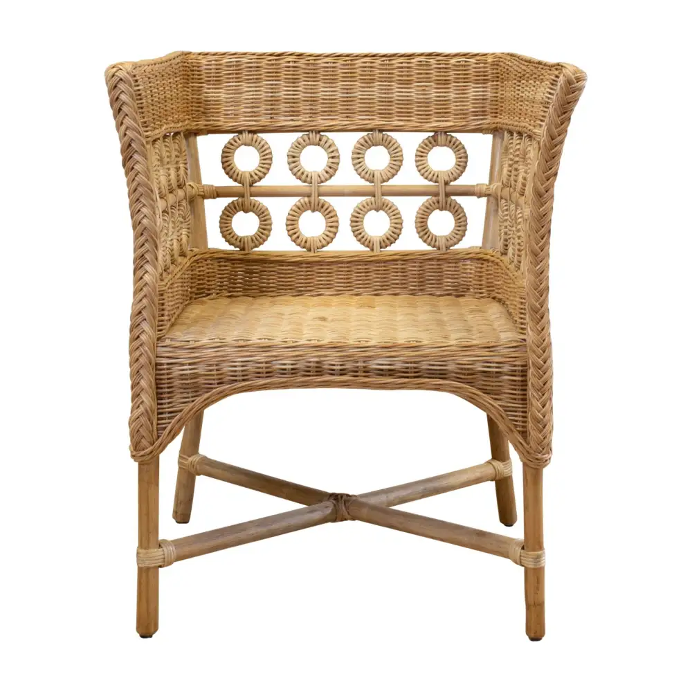 Wicker Wood Accent Chair