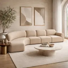 Modern Modular Curved Sofa