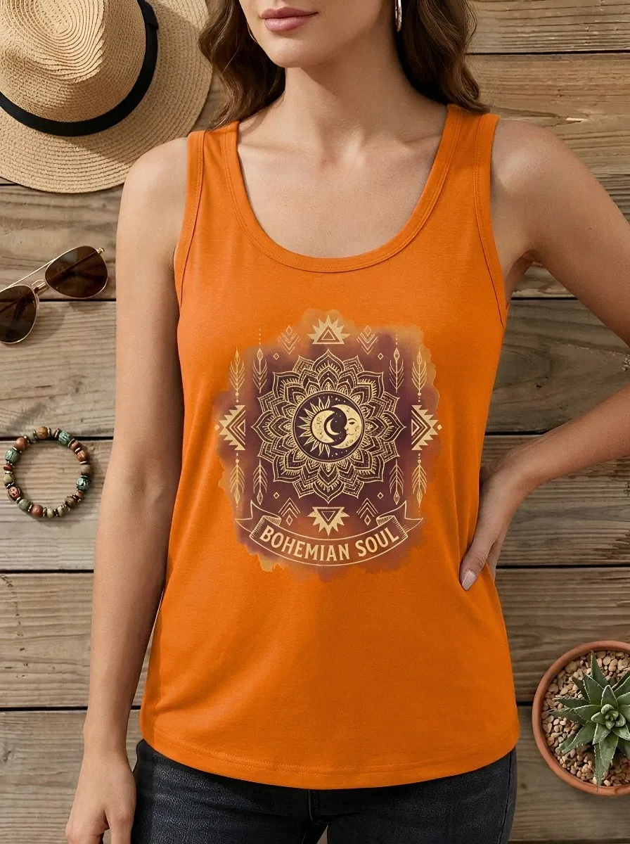 Bohemian Soul Mandala Tank Top