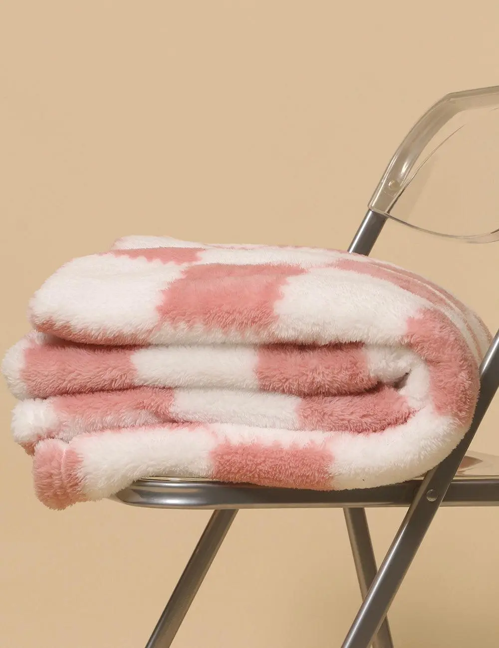 Soft Color Block Fleece Blanket