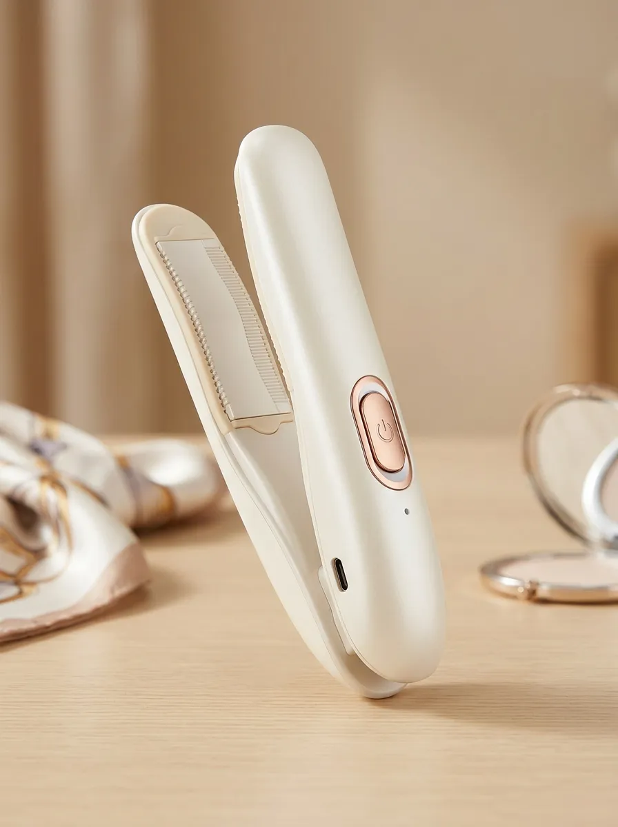 Compact Portable Ceramic Hair Straightener