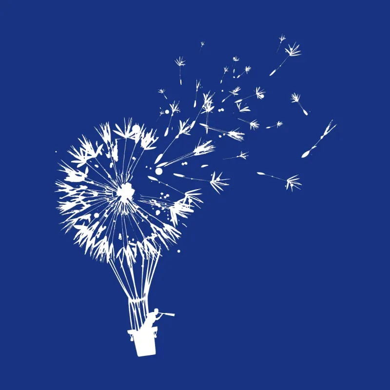 Dandelion Art Print Men's Long-Sleeve T-Shirt