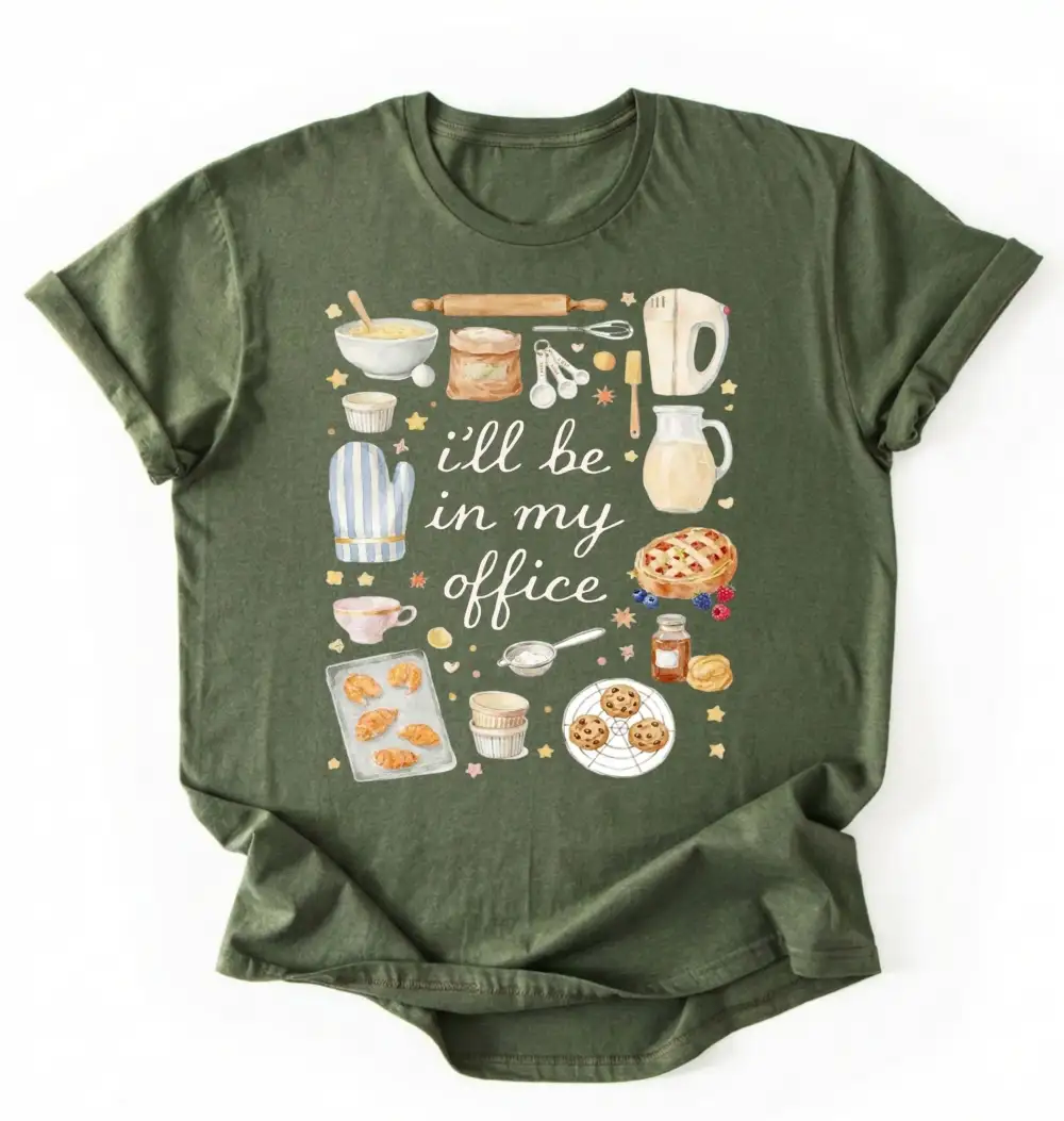 Baking Workspace Graphic Cotton Tee