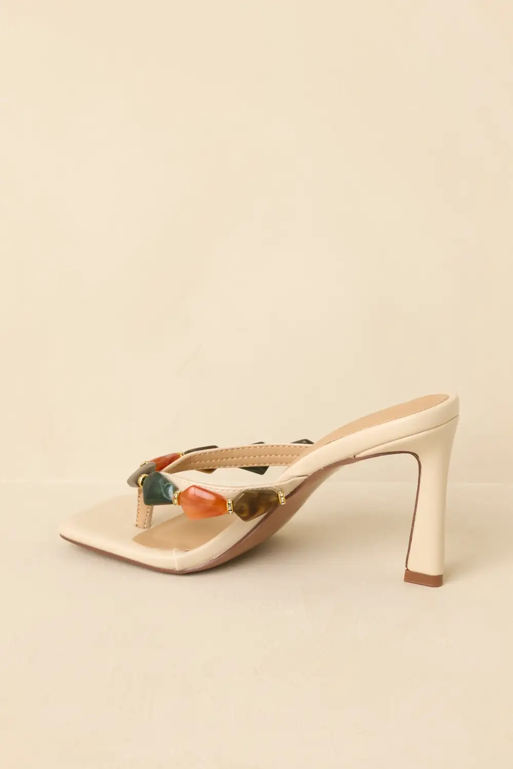 Jewel Flip-Flops High Heels