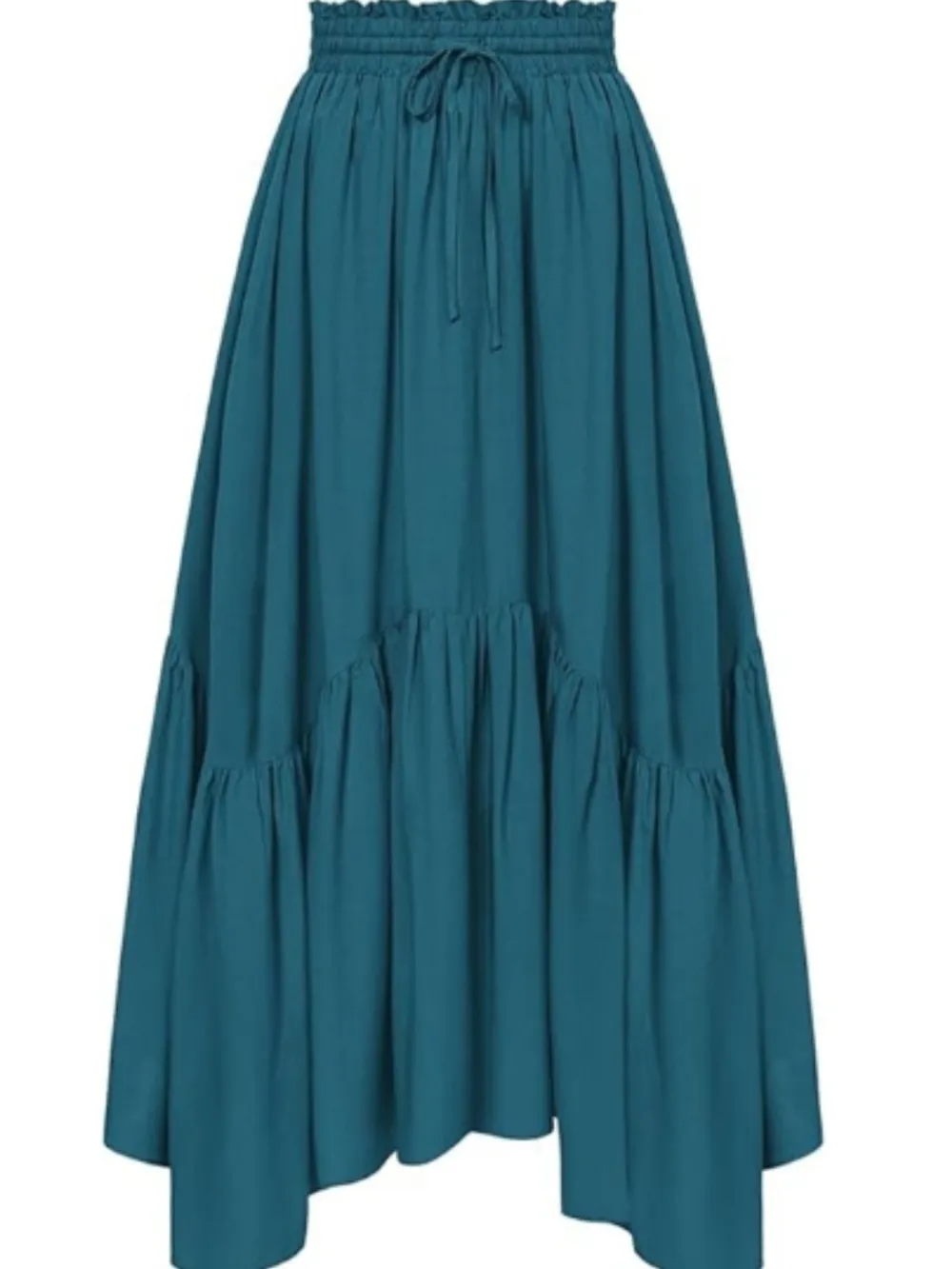 Smooth Ruched Smocked Skirt