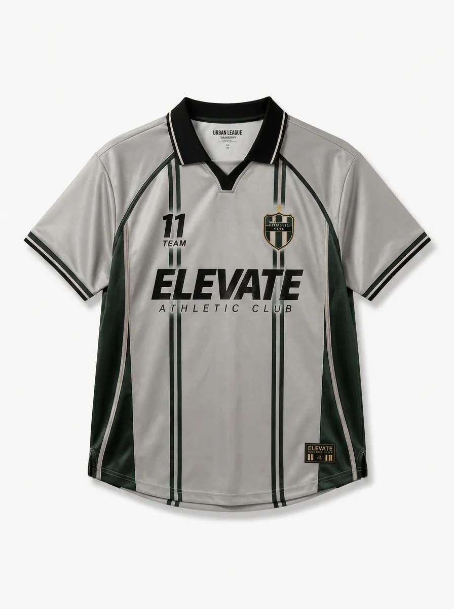 Unisex Elevate Athletic Club Striped Number 11 Printed Jersey Shirt
