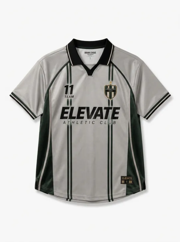 Unisex Elevate Athletic Club Striped Number 11 Printed Jersey Shirt
