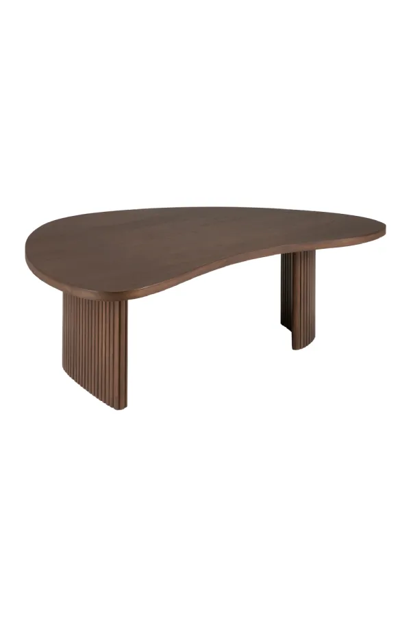 Rounded Pebble-Shaped Coffee Table