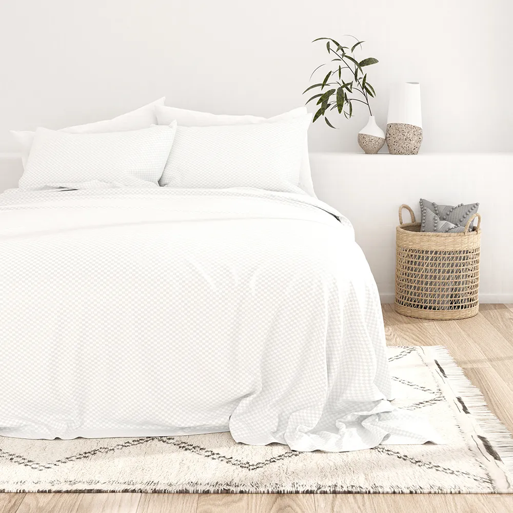 Checkered Embossed Sheet Set