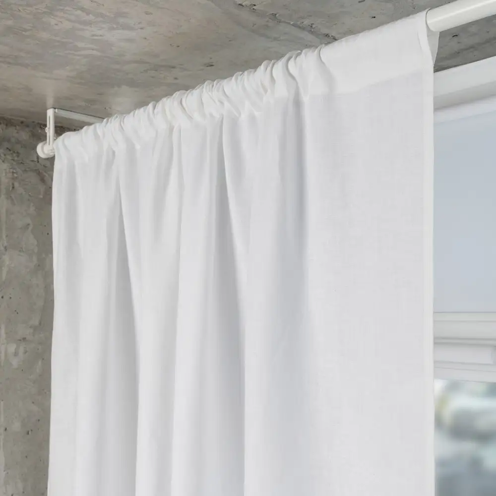 Rod Pocket Linen Curtain Panel