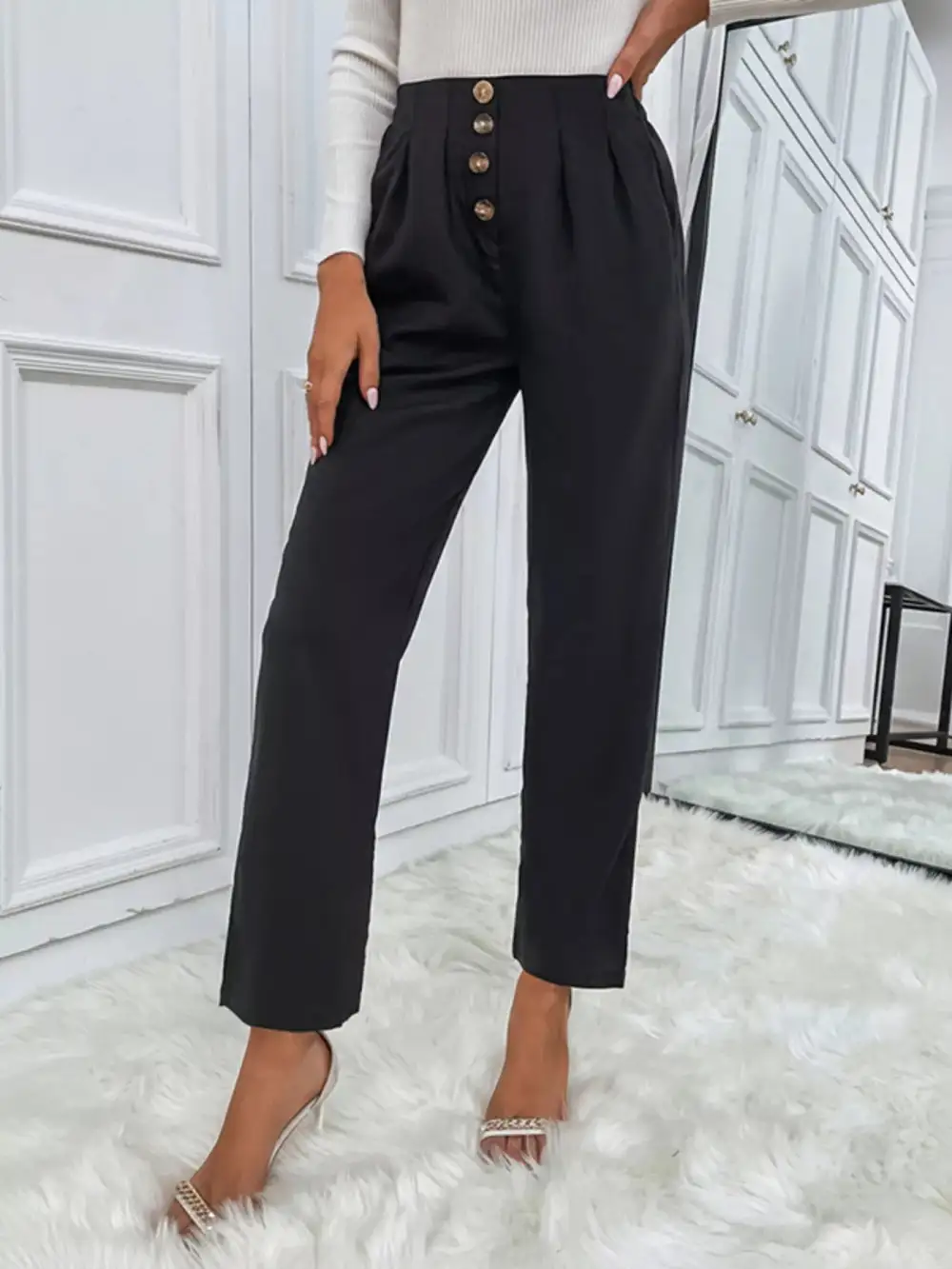 Soft High Waist Wide Leg Pants