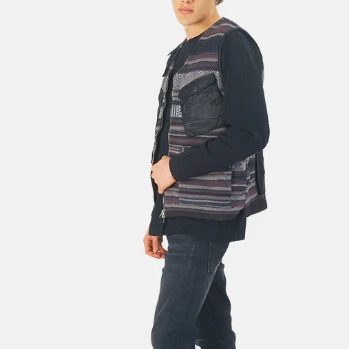 Striped Cotton Quilted Jacket