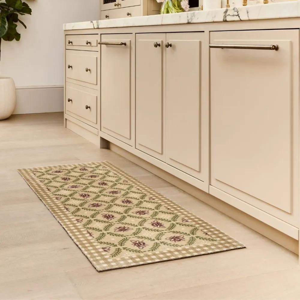 Beehive Washable Runner Rug