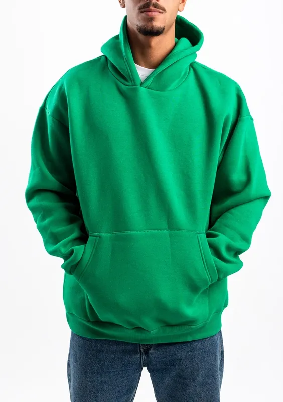 Green Oversized Hooded Sweatshirt
