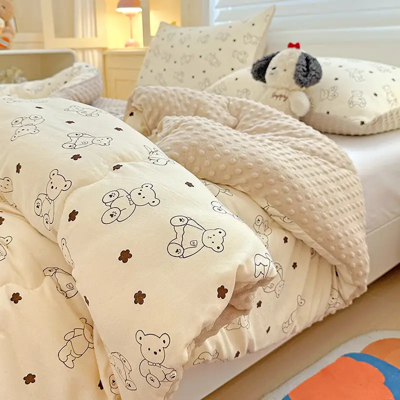 Winter Bear Pattern Comforter Quilt