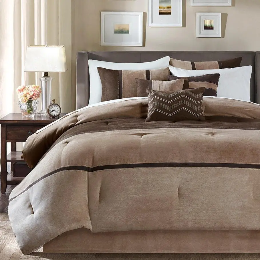 Quilted Suede Duvet Set