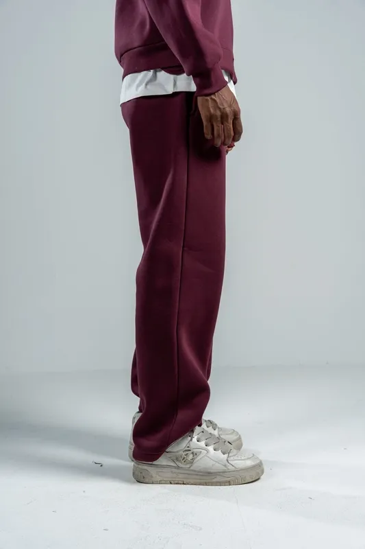 Burgundy Everyday Relaxed Fit Sweatpants