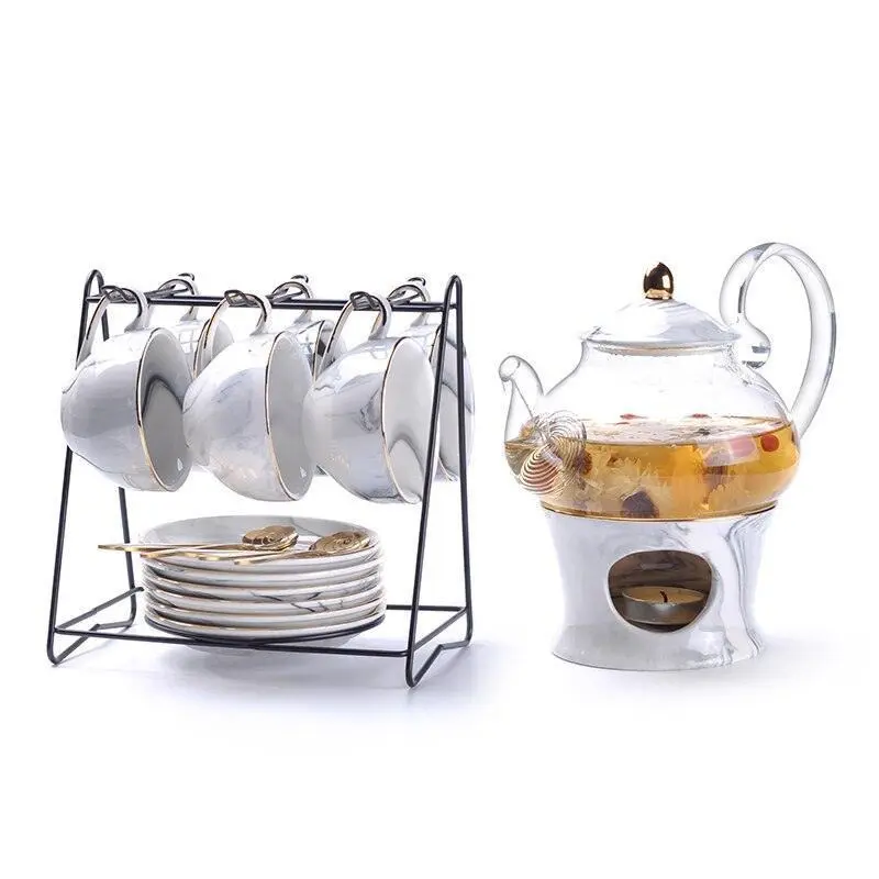 Porcelain Luxurious Tea Set Table