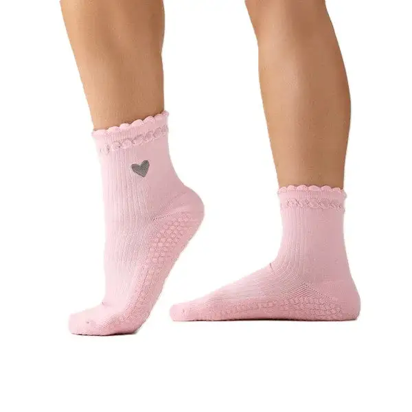 Active Striped Crew Grip Socks