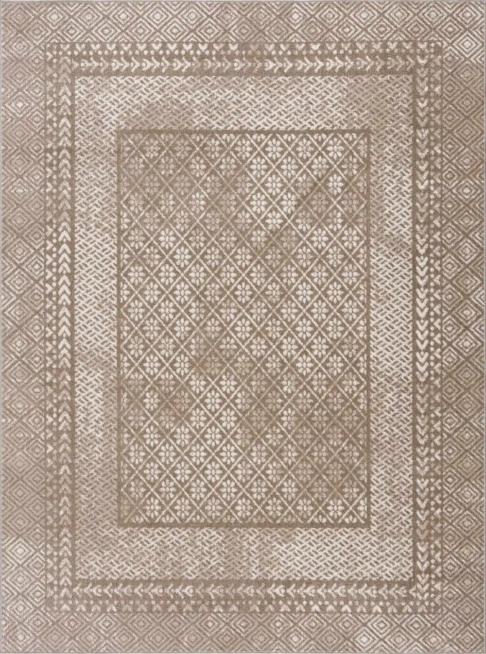 Stylized Traditional Washable Area Rug