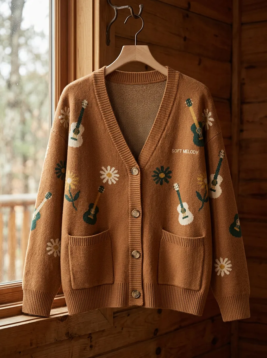 Americana Women's Country Music Casual Cardigan