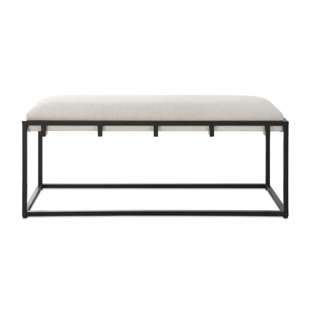 Textured Contemporary Accent Bench