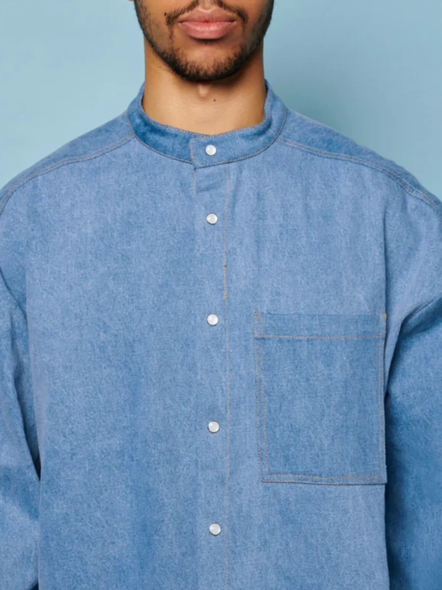 Denim Bow Shirt