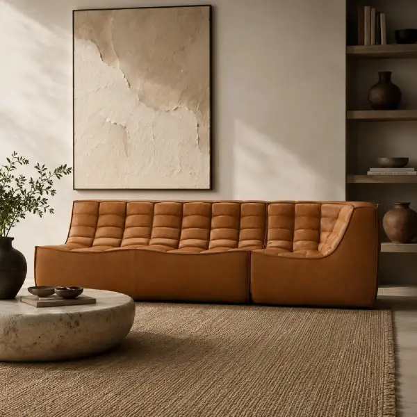 Modular Leather Sofa
