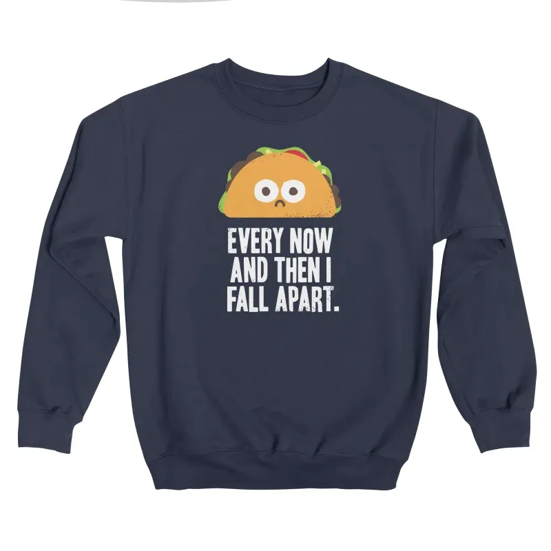 Humorous Taco Design Sweatshirt