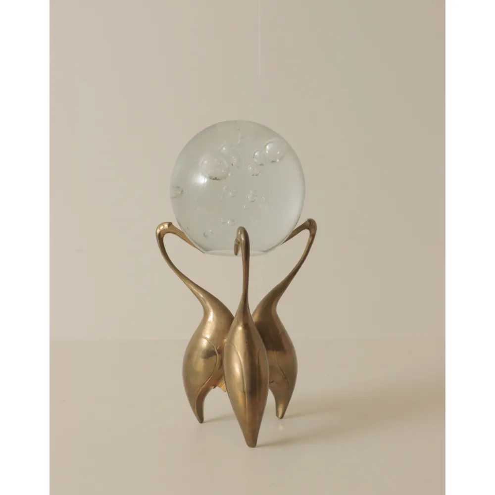 Regency Brass Swan Orb