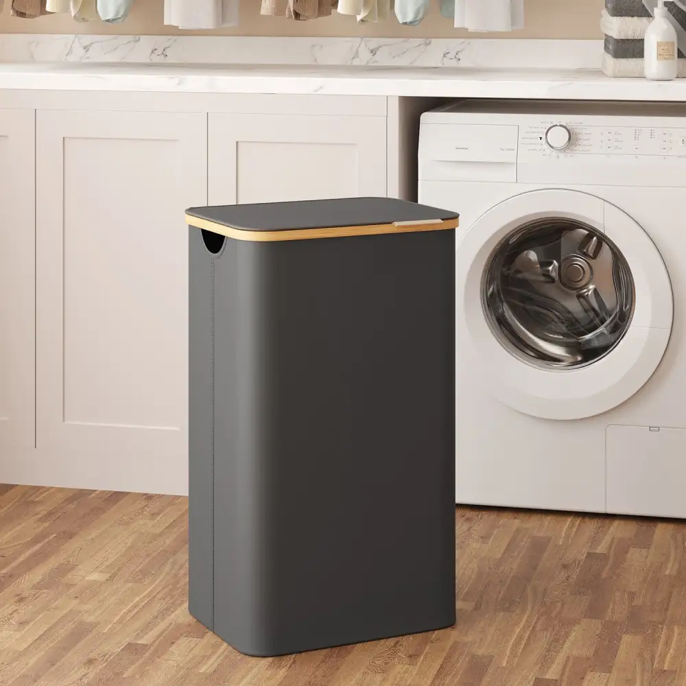 Weekend Lidded Foldable Laundry Storage Hamper