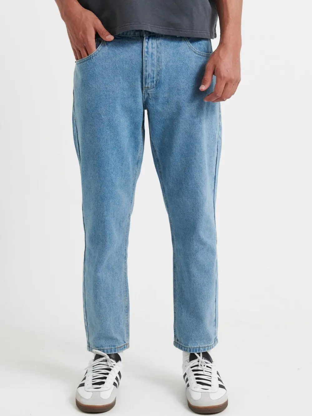 Simple And Soft Daily Calssic Light Denim