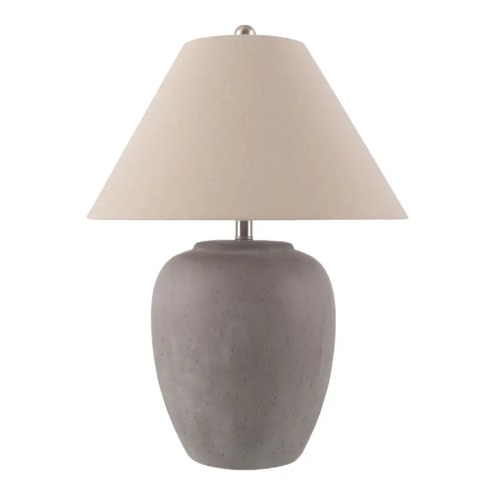 Glazed Linen Shade Table Lamp