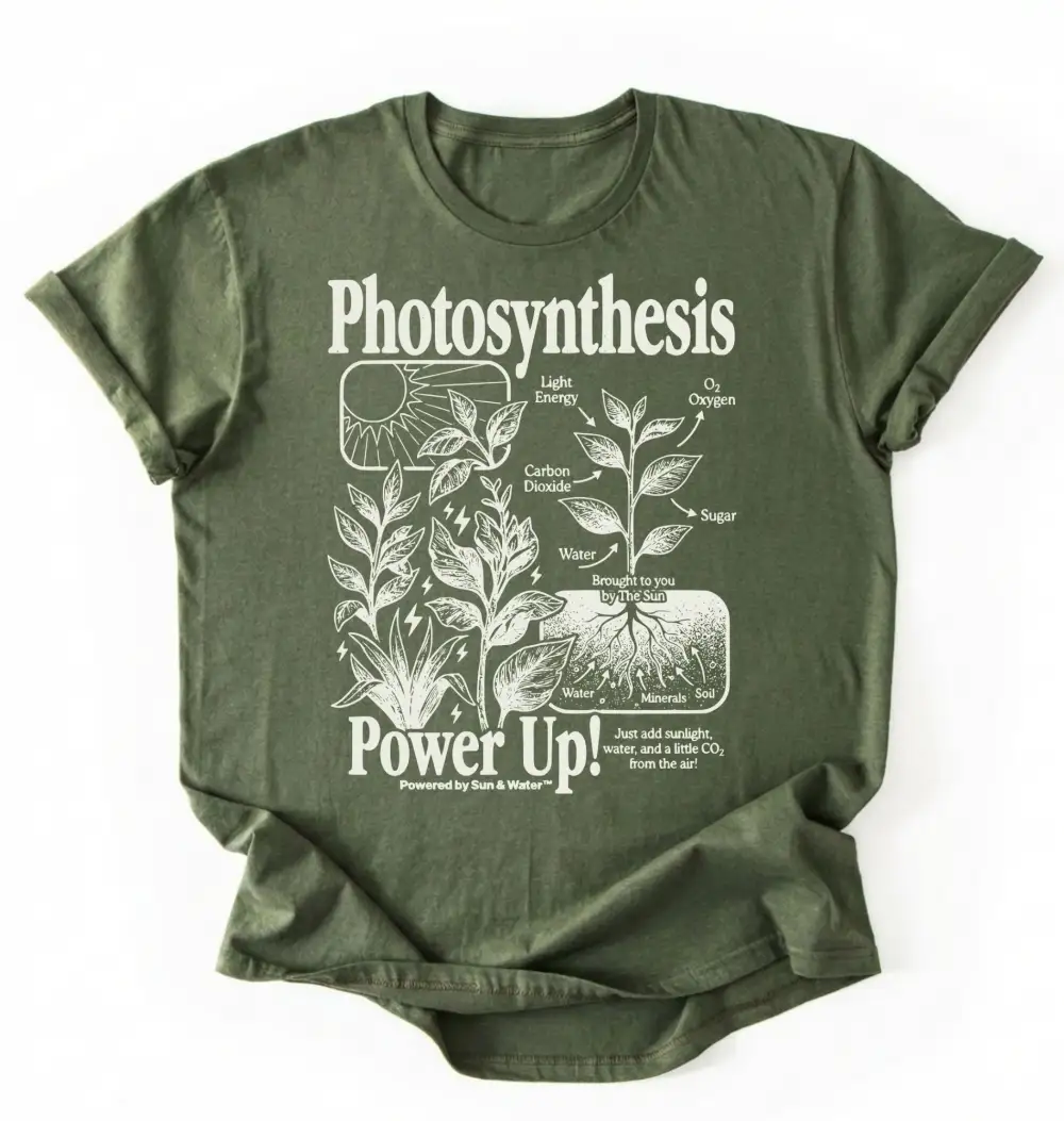 Photosynthesis Plant Graphic Cotton Tee