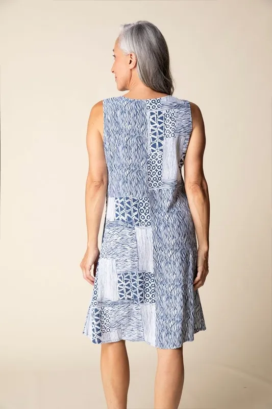 V-Neck A-Line Sleeveless Dress