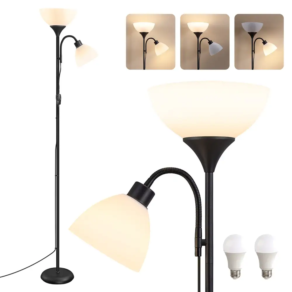 LED Corner Reading Uplighter Floor Lamp