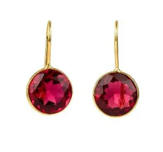Quartz Round Fashion Earrings