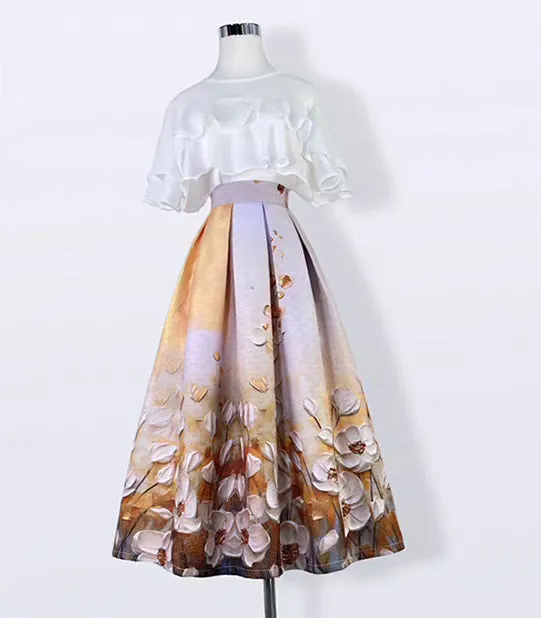 Structured Modern Everyday Casual Skirt