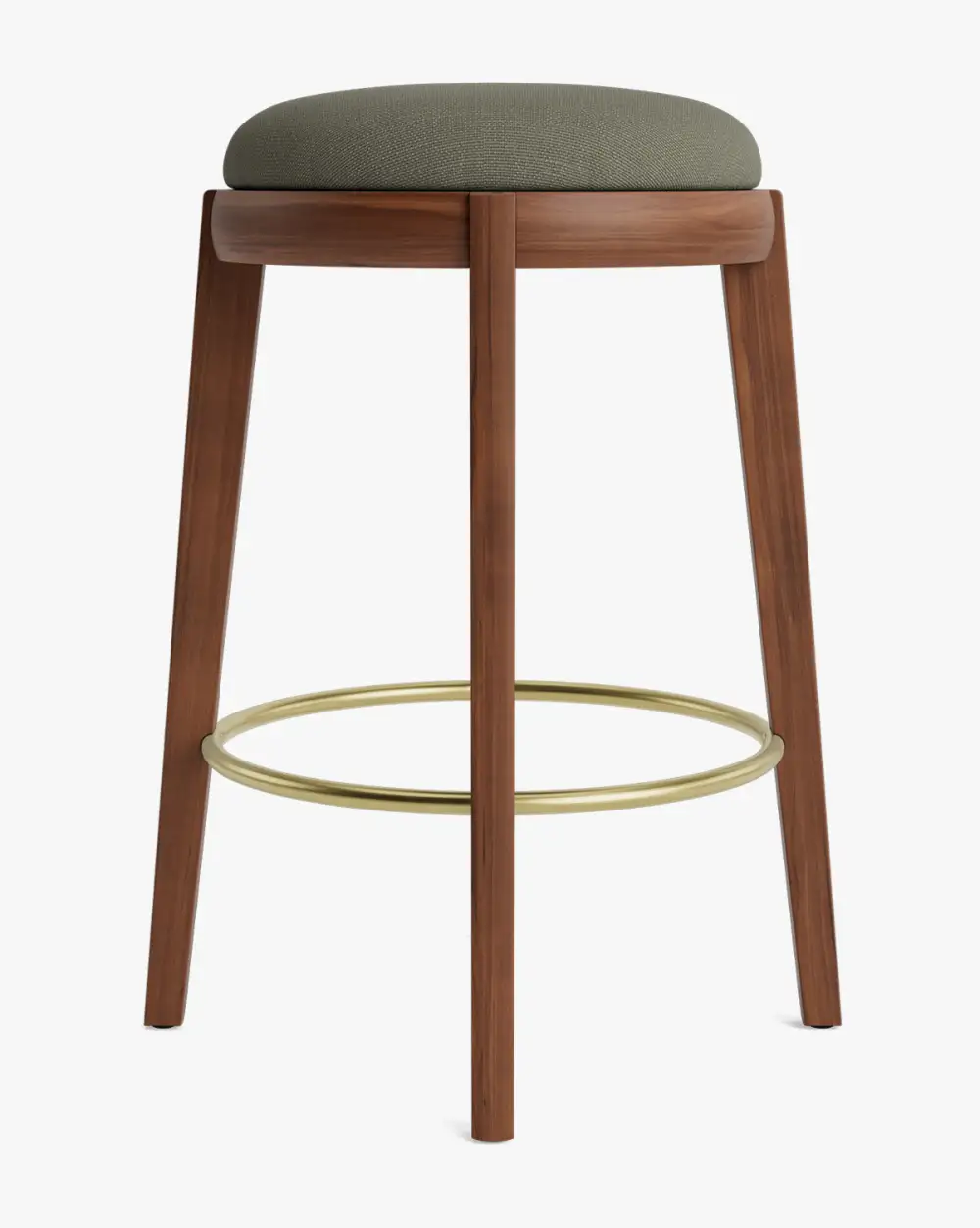 Modern Leather Counter Stool