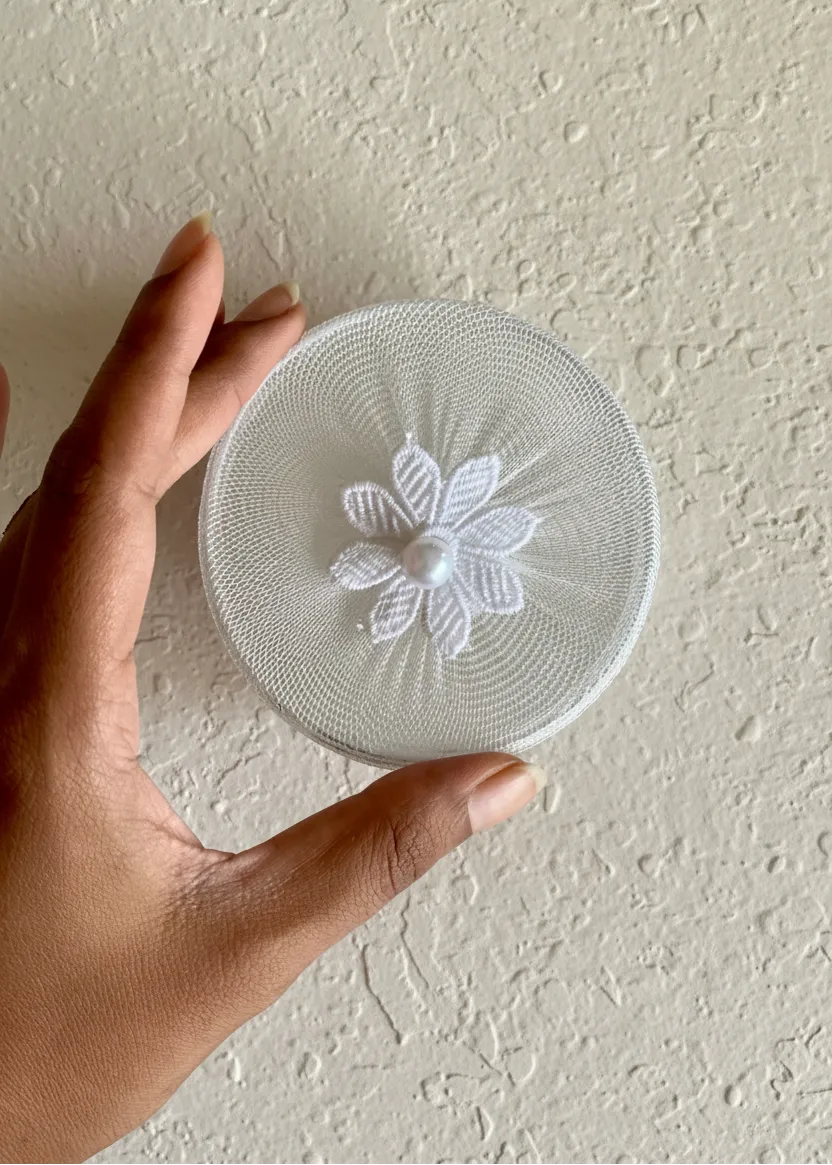 White Mesh Glass Cover