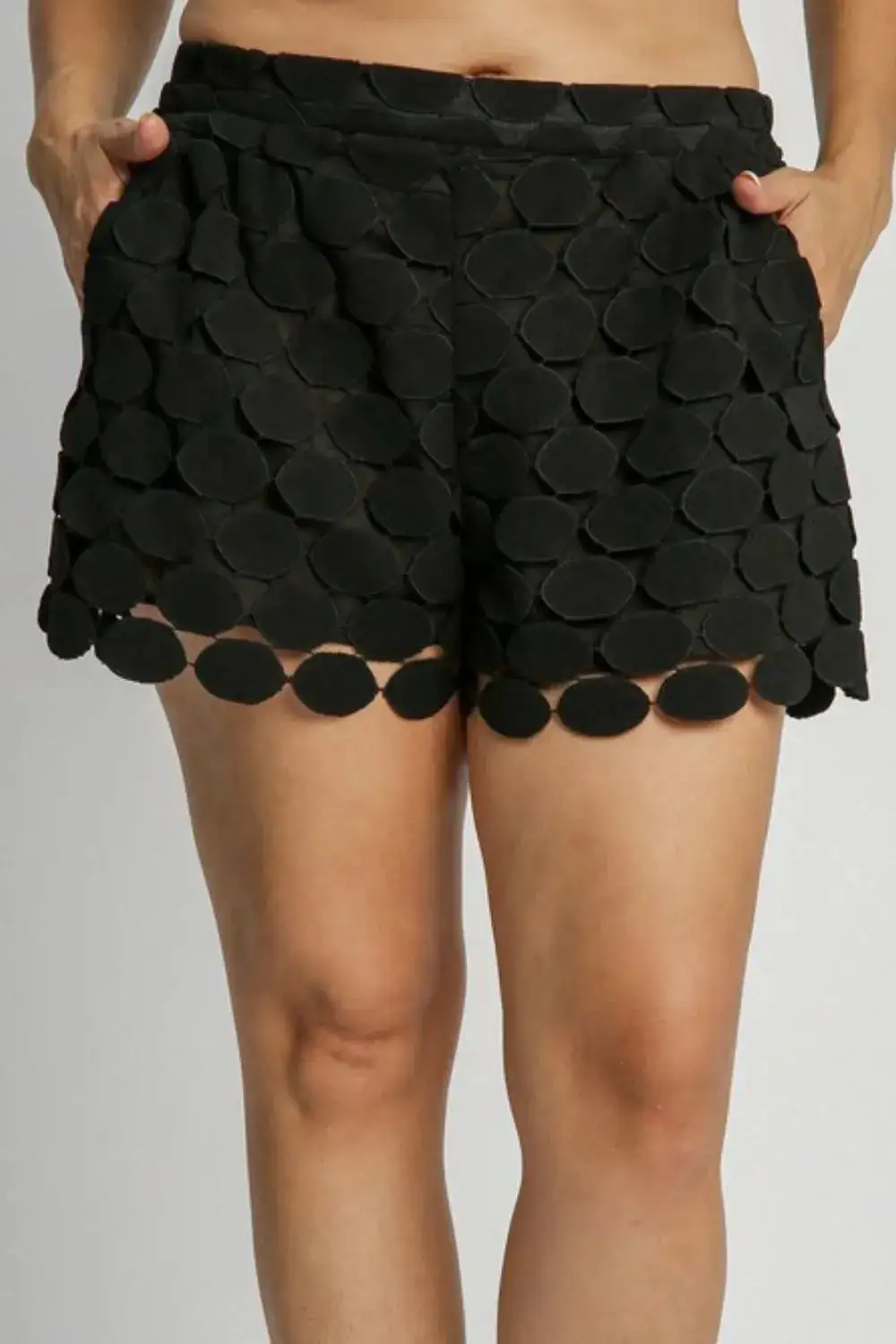 Polka Dot Lace Shorts